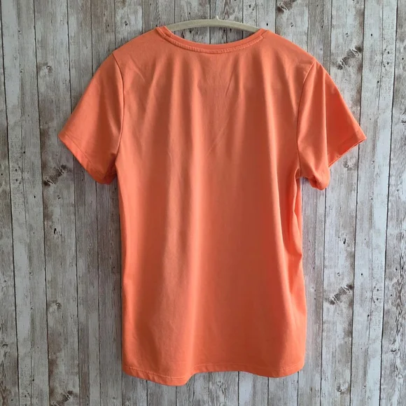 Women's The North Face Orange Short Sleeve Tee M - Picture 3 of 8